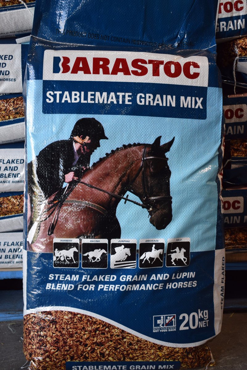 sandersfodder's tweet photo. STABLEMATE grain mix 20kg bag for $23.95
@Barastoc #performancehorse #racehorse #value https://t.co/tikfuZPTsA