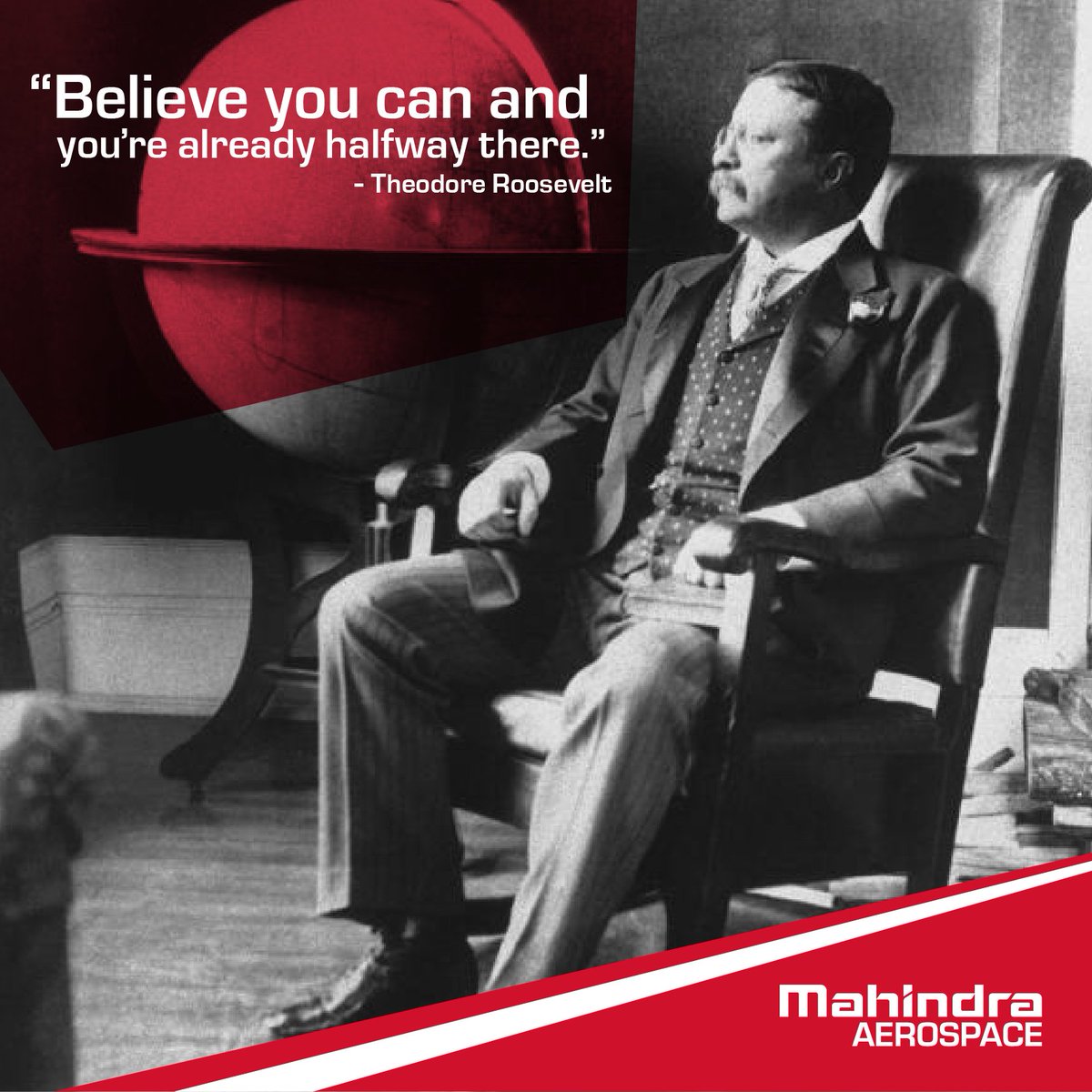 Mahindra_Aero's tweet photo. Power through life's challenges with a firm resolve and a positive attitude – just as the eminent T.R. did. #Rise #TuesdayThoughts https://t.co/Nz1QS79043