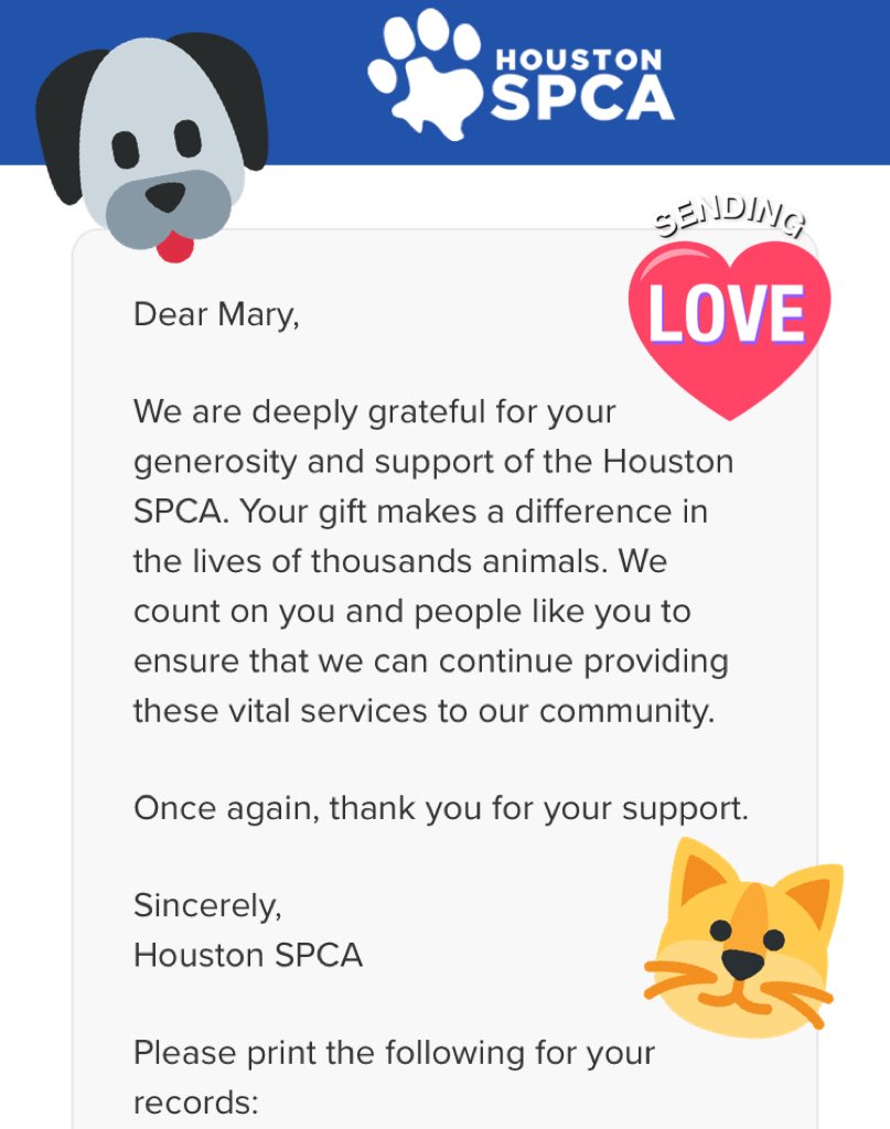nerdycreep's tweet photo. Please join me in donating to @HoustonSPCA at https://t.co/TNxUbOhJle 🐶🐱❤️🙏🏽 #HoustonStrong #SPCA #floodrelief #petsofHouston #floodvictims https://t.co/u5vBJ8yjWa