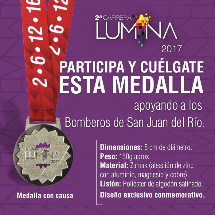 LuminaFitUp's tweet photo. ¡NO TE QUEDES FUERA! Participa en la 2ª #CarreraLUMINA2017 y apoya a @BomberosSJR. Inhala #pasión, exhala #emoción. #SanJuanDelRío #SJR #Qro https://t.co/2z7rMPnTXN