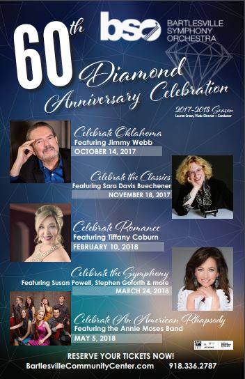 bsooklahoma's tweet photo. Awesome season posters have gone up all over BVille. Take a picture of one with the hashtag #bsook60 &amp; you could when a ticket to a show! https://t.co/f1JM7LNNSW