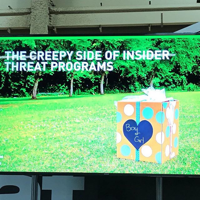 IamJillB's tweet photo. At Dr. Richard Ford's discussion on precrime: "Let's be honest, #predictiveanalytics can be creepy." #bhusa https://t.co/NsiLyFcz5r #fpemp https://t.co/BVUm3H3gjE