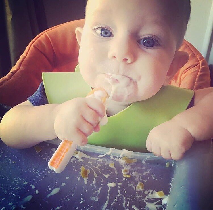 NumNumInc's tweet photo. We love hearing from happy customers because there's usually a happy baby nearby 👍 Welcome to the #NumNumRevolution , kiddo! #parenting https://t.co/fMsKzxIbnR