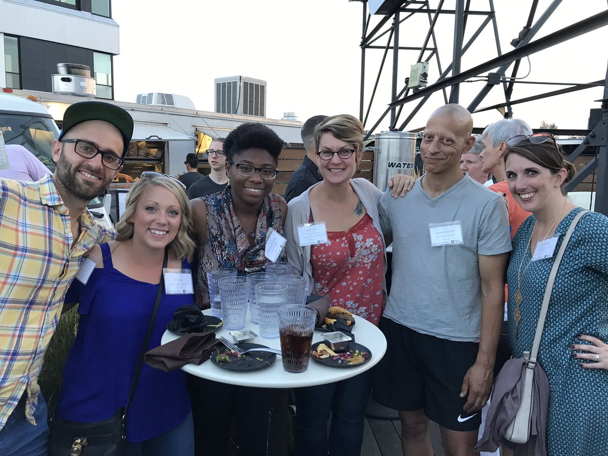The Akron Team on the first night of the Amazing Place Ideas Forum with <a href="/SmartGrowthUSA/">Smart Growth America</a> and <a href="/knightfdn/">Knight Foundation</a>. 
#AmazingPlaceForum 
#teamakron