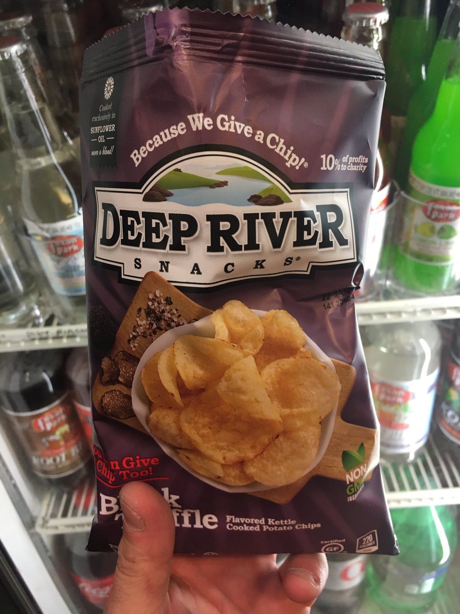 When fellow local snack maker makes something amazing? Give props! <a href="/deepriversnacks/">Deep River Snacks</a> #amazingchips