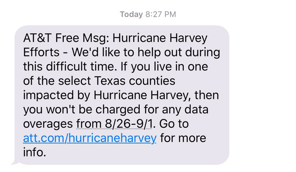 sbarrera47's tweet photo. @ATT @verizon @sprint @TMobile Thank you, @ATT! https://t.co/MDwPoJEau8