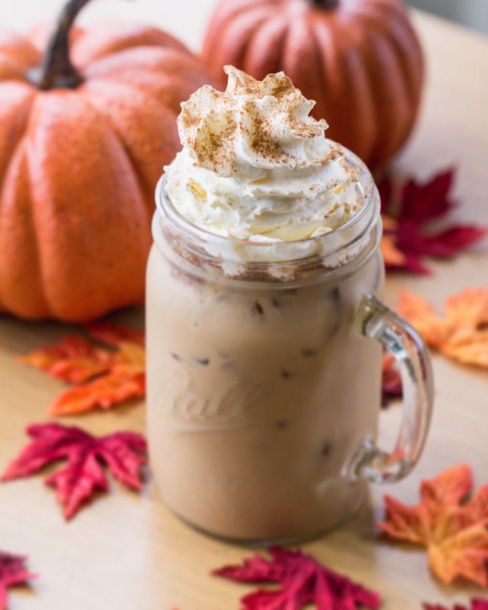 TonyanCoffee's tweet photo. Iced Pumpkin Spice is back on the menu starting this Friday, September 1st! https://t.co/fEORgUQNZm