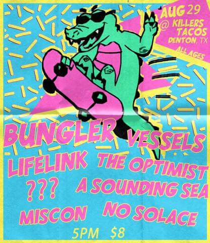 Slowly making our way back west. Heres the next show in denton texas. @LifelinkHC <a href="/BUNGLR/">BUNGLER</a>