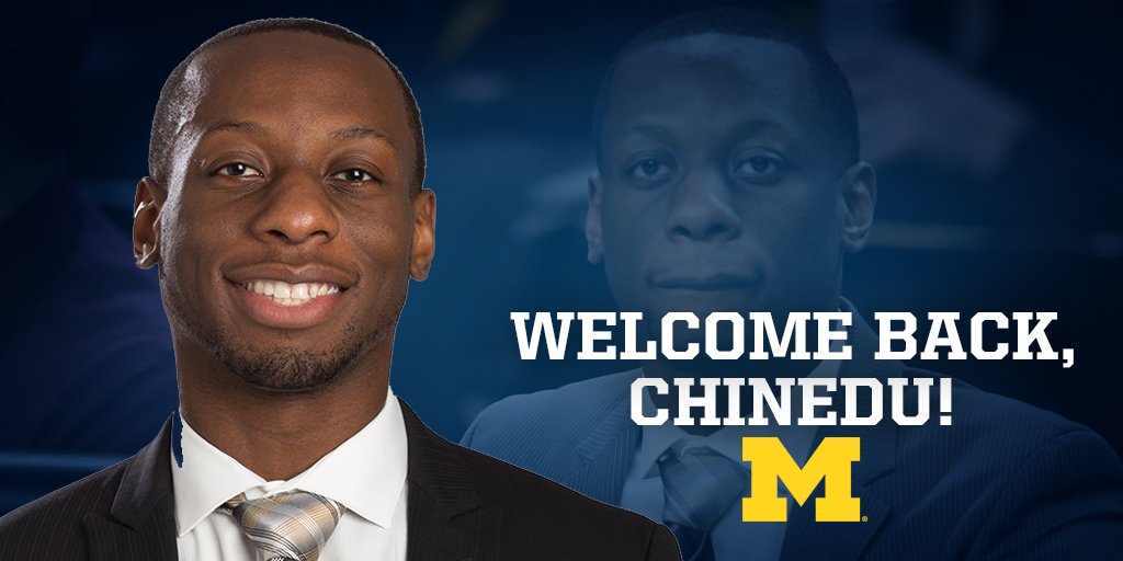 umichbball's tweet photo. 〽️🏀 NEWS: @JohnBeilein completes staff by naming @ChineduMN as the Director of Program Personnel

» https://t.co/KTdlyaQavd

#GoBlue https://t.co/cEezdShWZi