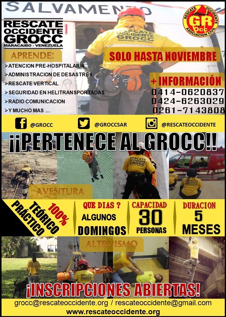GROCCSAR's tweet photo. ¡Inscripciones abiertas! Se tu tambien uno de nosotros #GROcc #RescateOccidente no dejes pasar la oportunidad https://t.co/HCtnhsRbFv