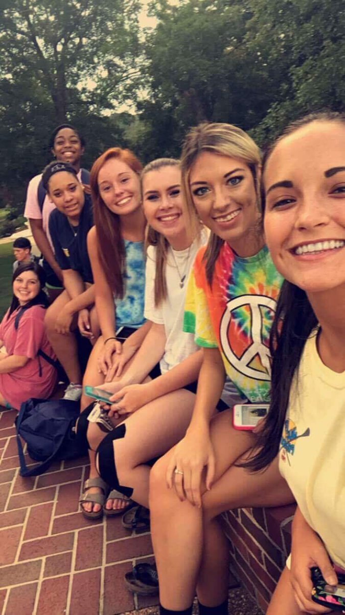 BMCCHEER's tweet photo. Some of the girls enjoying a concert on campus! #bmccheer https://t.co/N3QZVT7l6x