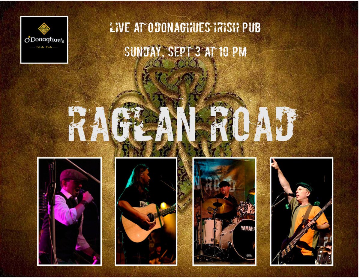 RaglanRoadMusic's tweet photo. Sunday night............come and get a "long weekend, Celtic rock, punch in the throat"!! #ODons #Guinness #HashtagsAreGreat https://t.co/fuO3duzJYu