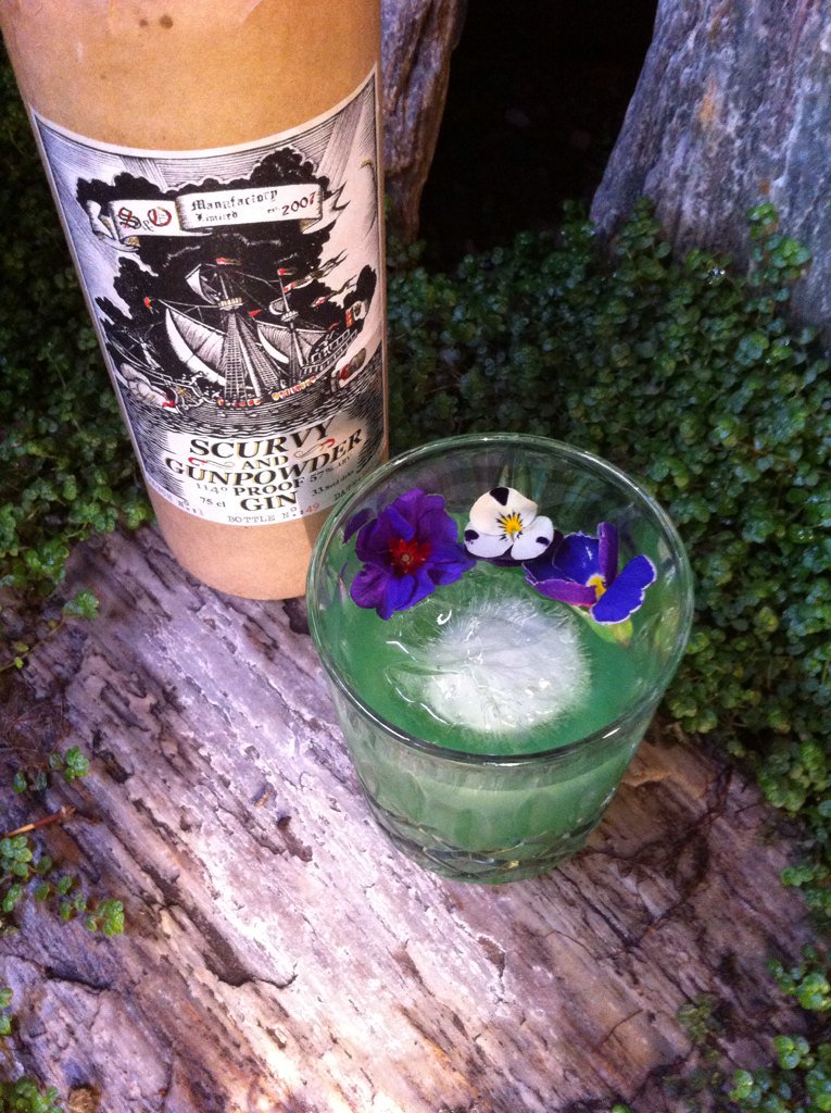 ScurvyGunpowder's tweet photo. We invented a thing: the Green Negroni! https://t.co/nzgZuETDES