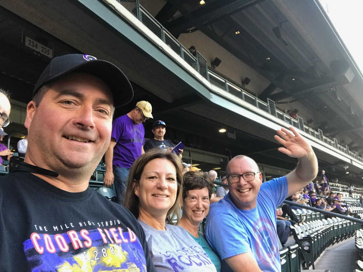 JenJERobinson's tweet photo. #lovecoorsfield #fromcanada #firstrockiesgame #lovingdenver #outfield https://t.co/9SLeKeib65