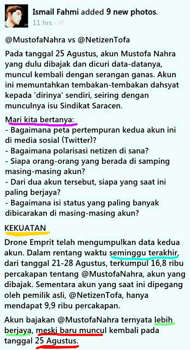 Heine_Nababan's tweet photo. @MustofaNahra @NetizenTofa @panca66 @bambangelf @maspiyuuu @luviku @spardaxyz @andiarief__ @Zumpio @TerorisSocmed @Ronin1948 @ahlulbadr896 Part 2 
Analisis 
" @MustofaNahra -vs- @NetizenTofa "
By Drone Emprit 

Cc: @awemany @eae18 @RestyCayah @Ndon08 @PartaiSocmed @MbahUyok https://t.co/T6KXswNpNp