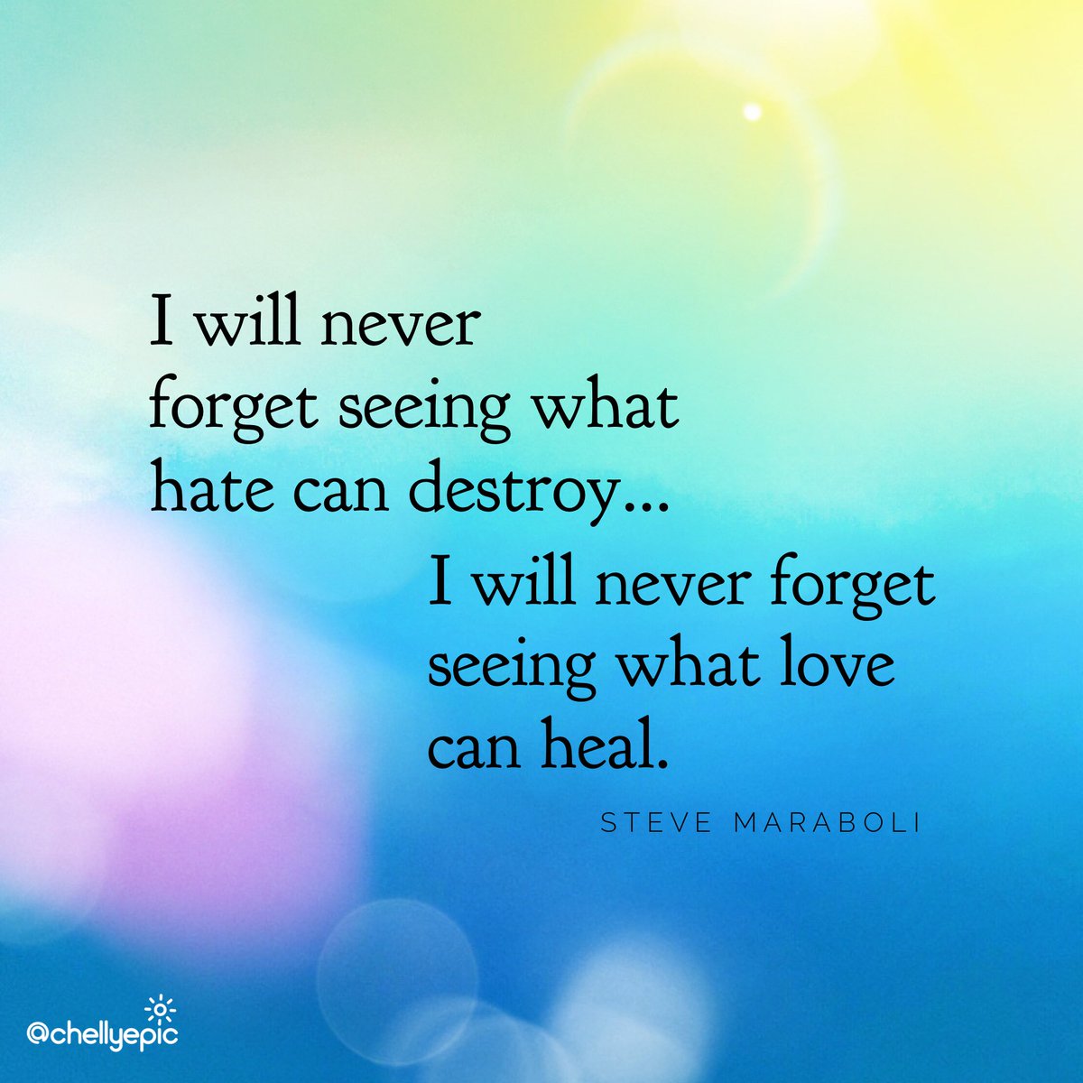 chellyepic's tweet photo. I will never forget seeing what #hatecandestroy - I will never forget seeing what #lovecanheal.  #havecompassion #empathy  #makeadifference https://t.co/3PnHc0FlYV