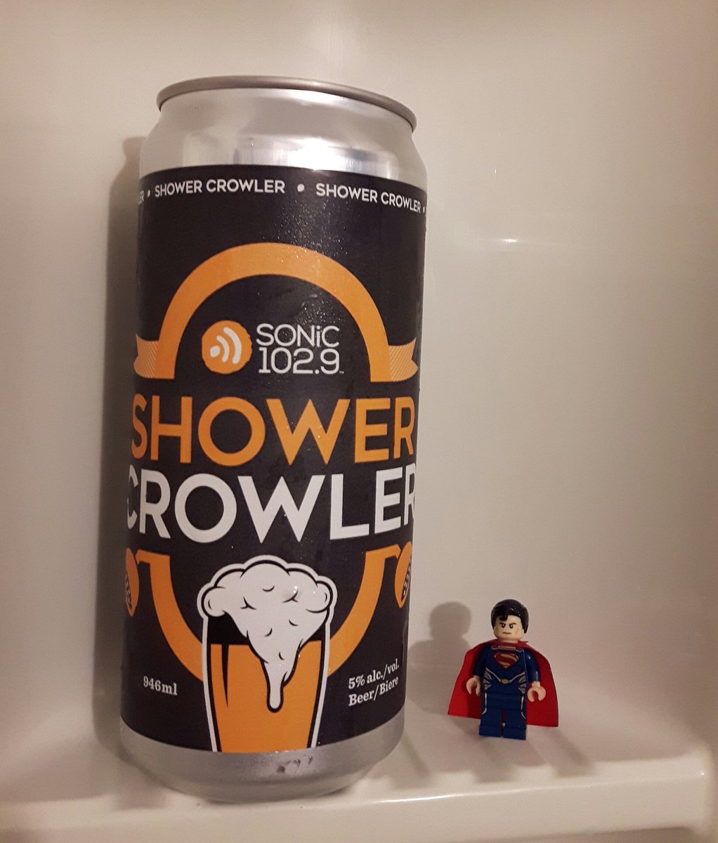 Realist_Rob's tweet photo. @RibstoneCreek @sonic1029 and @BeerBlast teamed up for this beauty. #showerbeer #legosuperman #refreshin https://t.co/kwZ9wqLyUo
