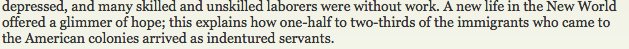 efarleyy's tweet photo. #APUSH220 Indentured servants had a huge impact on population and immigration which would affect later America. @pbs https://t.co/OOAySQQXNO https://t.co/7awtziE0OO