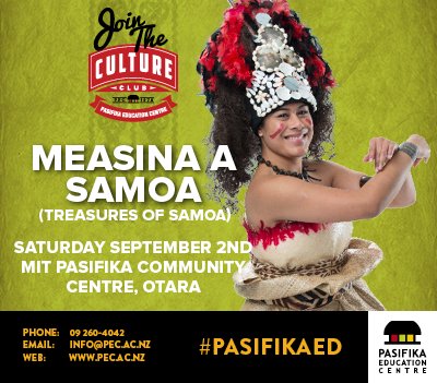 PasifikaEd's tweet photo. Enrolments now open for Saturday's FREE one-day Samoan cultural workshop. Learn siva, 'ava and Samoan protocols. https://t.co/uCfIyXge90 https://t.co/9ZJcapIzxQ