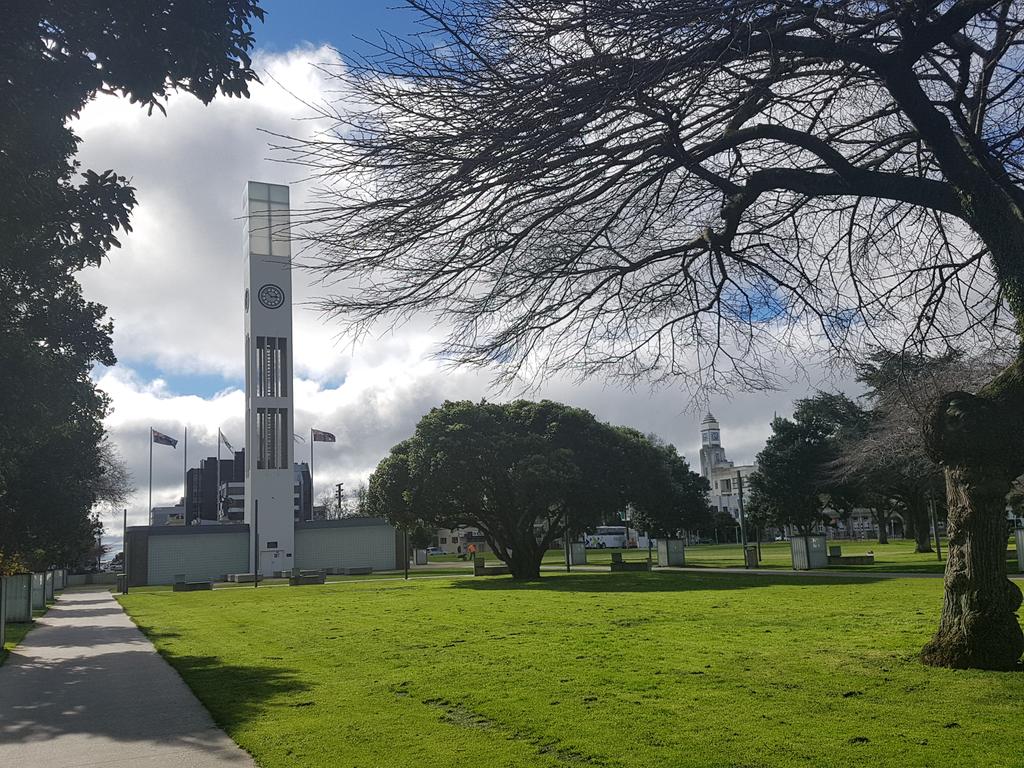 Sightseeing in Palmerston North (😅) Basically they just have two clock towers showing different times and that's it