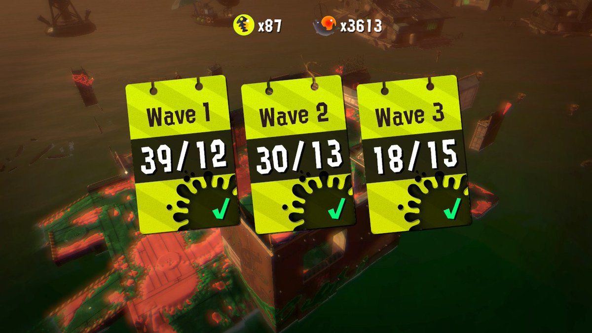 CitaCP's tweet photo. Best salmon run ever!
 #Splatoon2 #NintendoSwitch https://t.co/7WnjZxUp85