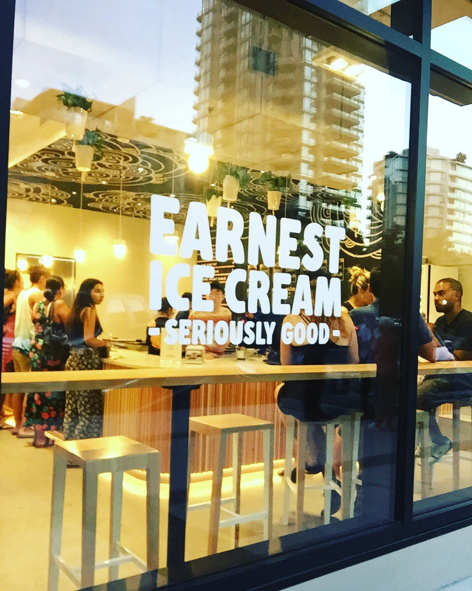Enjoying the last few days of summer with some of the best ice cream in town! <a href="/Earnesticecream/">Earnest Ice Cream</a>
