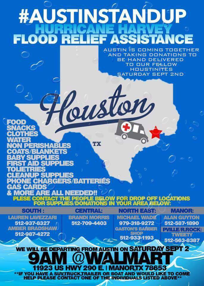 Dreamchasa4's tweet photo. #HoustonFloodRelief #AustinStandUp #HurricaneHarvey #MondayMotivation #HoustonStrong 🙏 ✊🤘💕💖 https://t.co/yc4knYPyA9