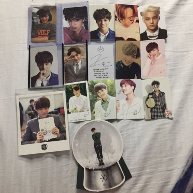 triplenlovebot's tweet photo. lots of official jongin photocards I'm thinking of selling, please contact me if you're interested in any :-) https://t.co/dTh2y4zj18