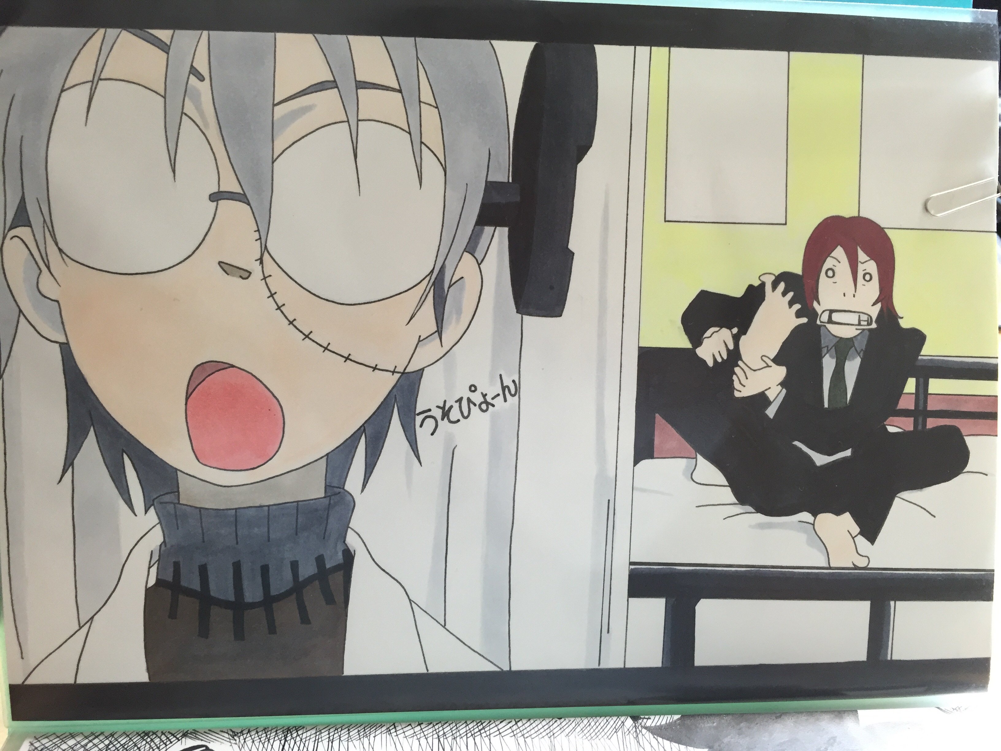 ぺったん 過去絵紹介2 ソウルイーターシュタイン先生のちょっとお茶目なシーン ソウルイーター 絵描きさんと繋がりたい シュタイン スピリット T Co Qazvq1qlkz Twitter