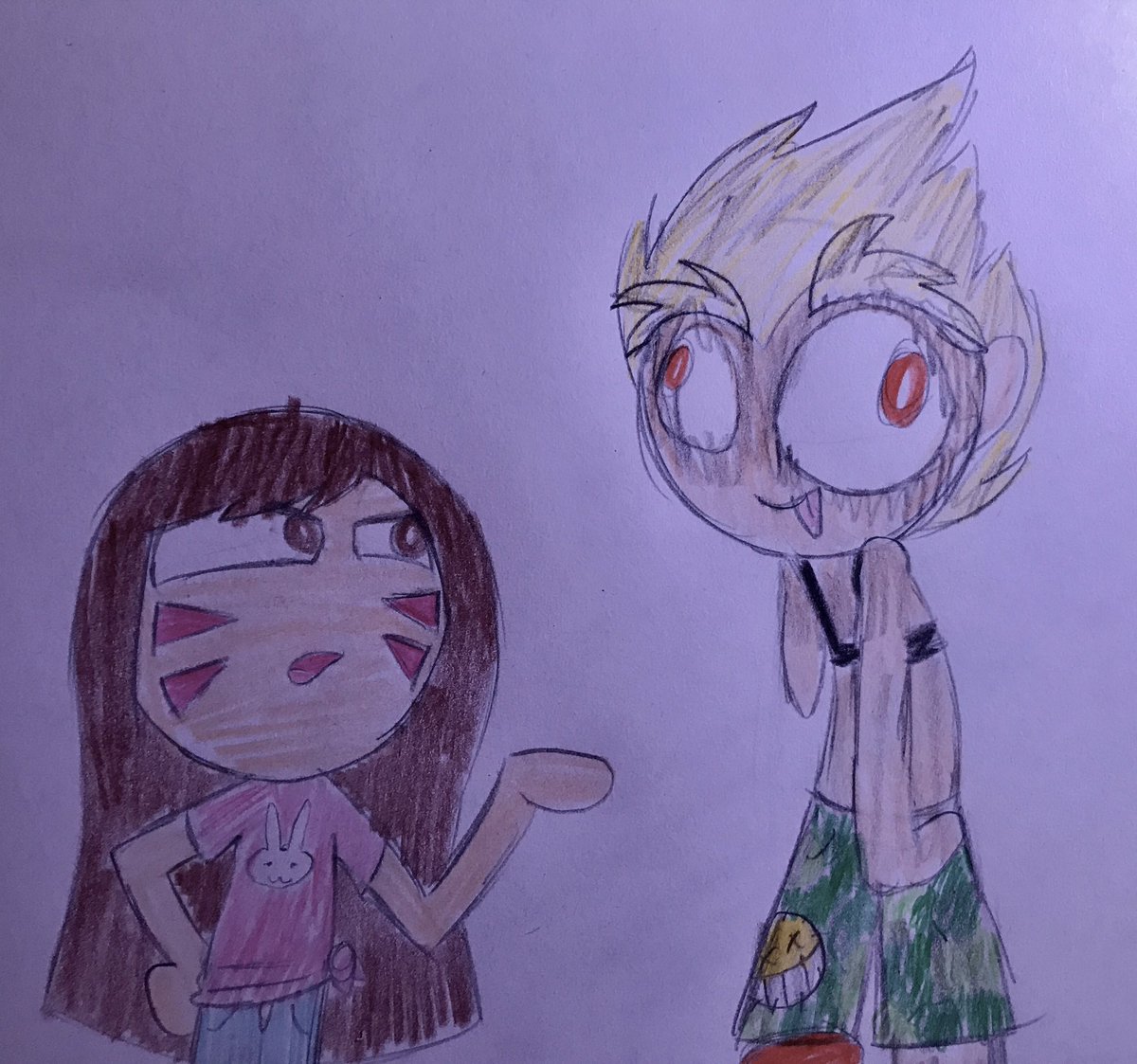 "I whole heartedly love you, but I have one question, the heck is wrong with you?" @BubbleTeaPyro ((ignore the bad coloring XD))