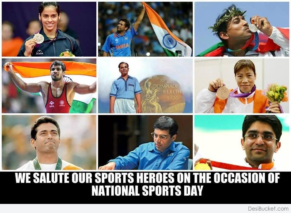 Indianit07's tweet photo. On The Occasion Of #NationalSportsDay We Salute Our Sports Heroes, Who Give Us More Reason To Be Proud. 🙏💐
#JaiHind https://t.co/gKOpP4kLgs