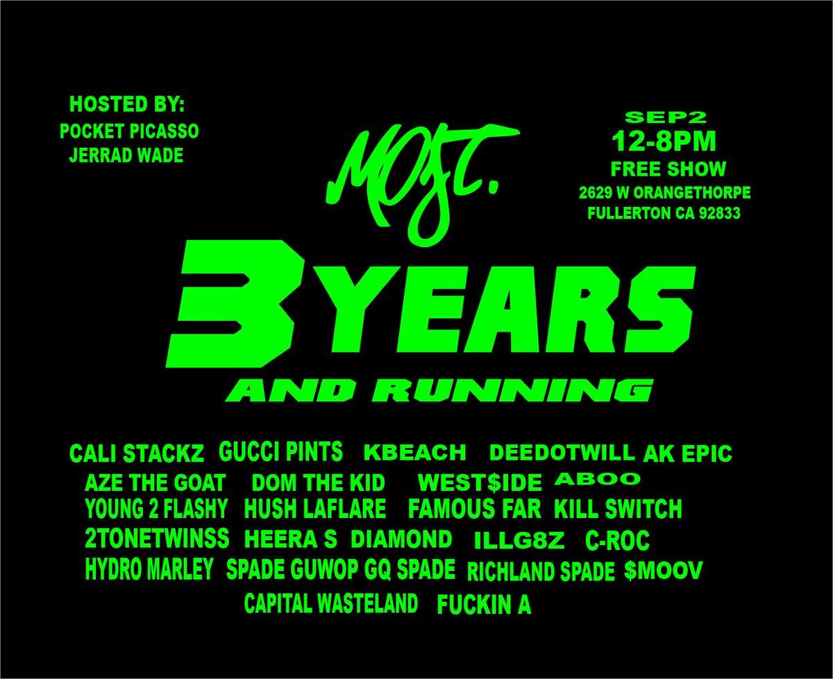 Angel_Most13's tweet photo. We are celebrating our 3 year anniversary at our flagship store come vibe with us ! #Mostbrand https://t.co/1HfPk5VbsL