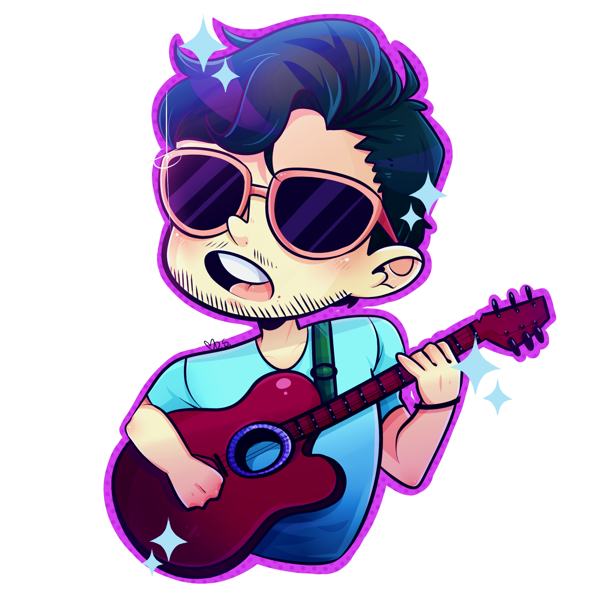 darkmagic_swh's tweet photo. More art with a mysterious feel. #manwithnostream #manwithnoshadow @markiplier #markiplier He sings the song of his people!~ https://t.co/TVWPypKcJM