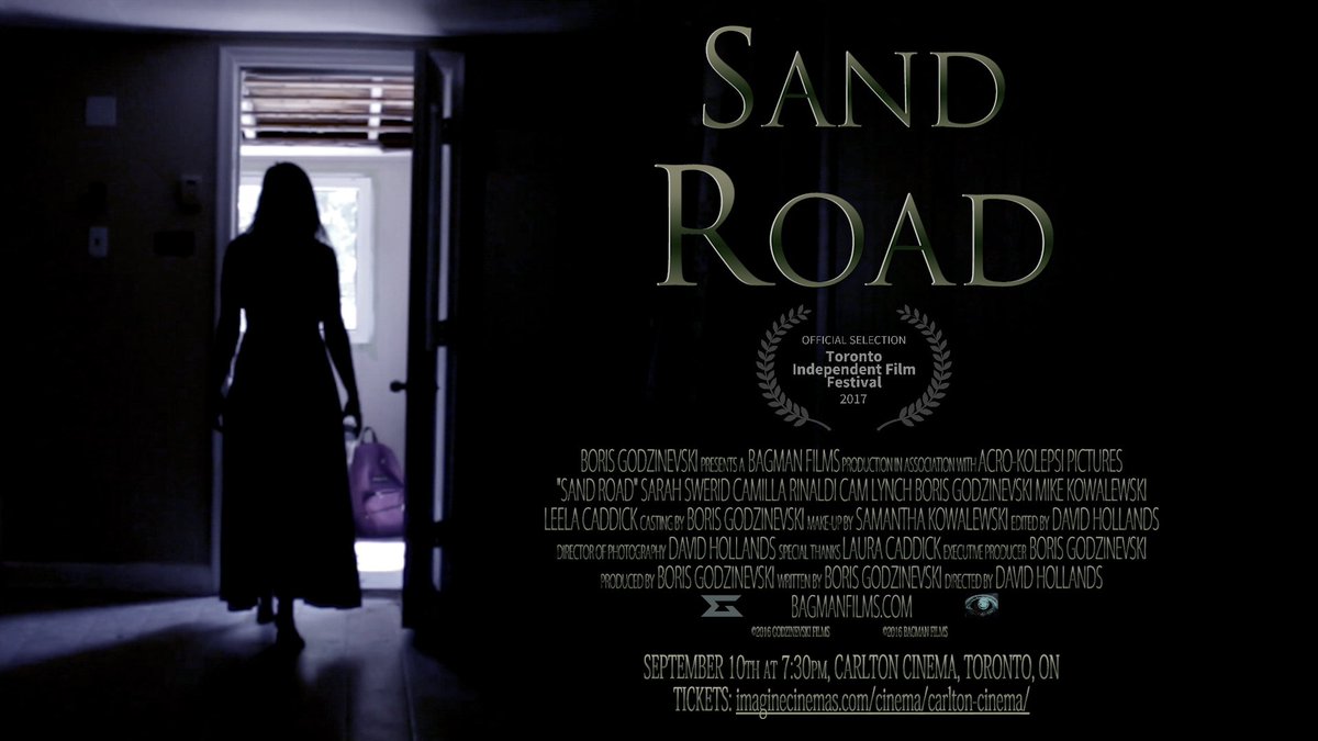 BagmanFilms's tweet photo. Our #shortfilm SAND ROAD screens at @TOindieFilmFest on Sept 10th at 7:30pm at @ImagineCarlton. Get tickets at https://t.co/obb6so8QIJ. https://t.co/bhlNYuxMkr