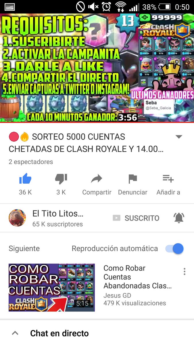ChaveHenslin's tweet photo. @eltitolito5 ahora me toca ganar 😱 https://t.co/E5kWGykXt2