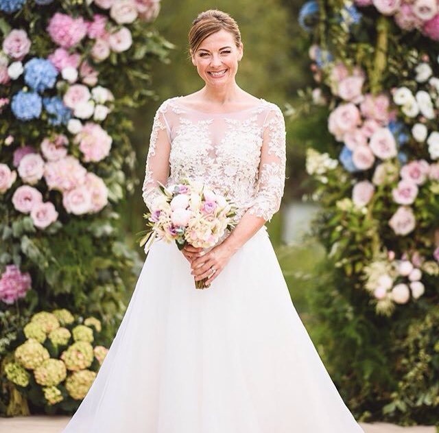 Ruth Milliam real bride: Laura Joyce / Photographer: Jackson and Co Photography / Flowers: Dandini Flowers / Hair and Makeup: Alana Miles