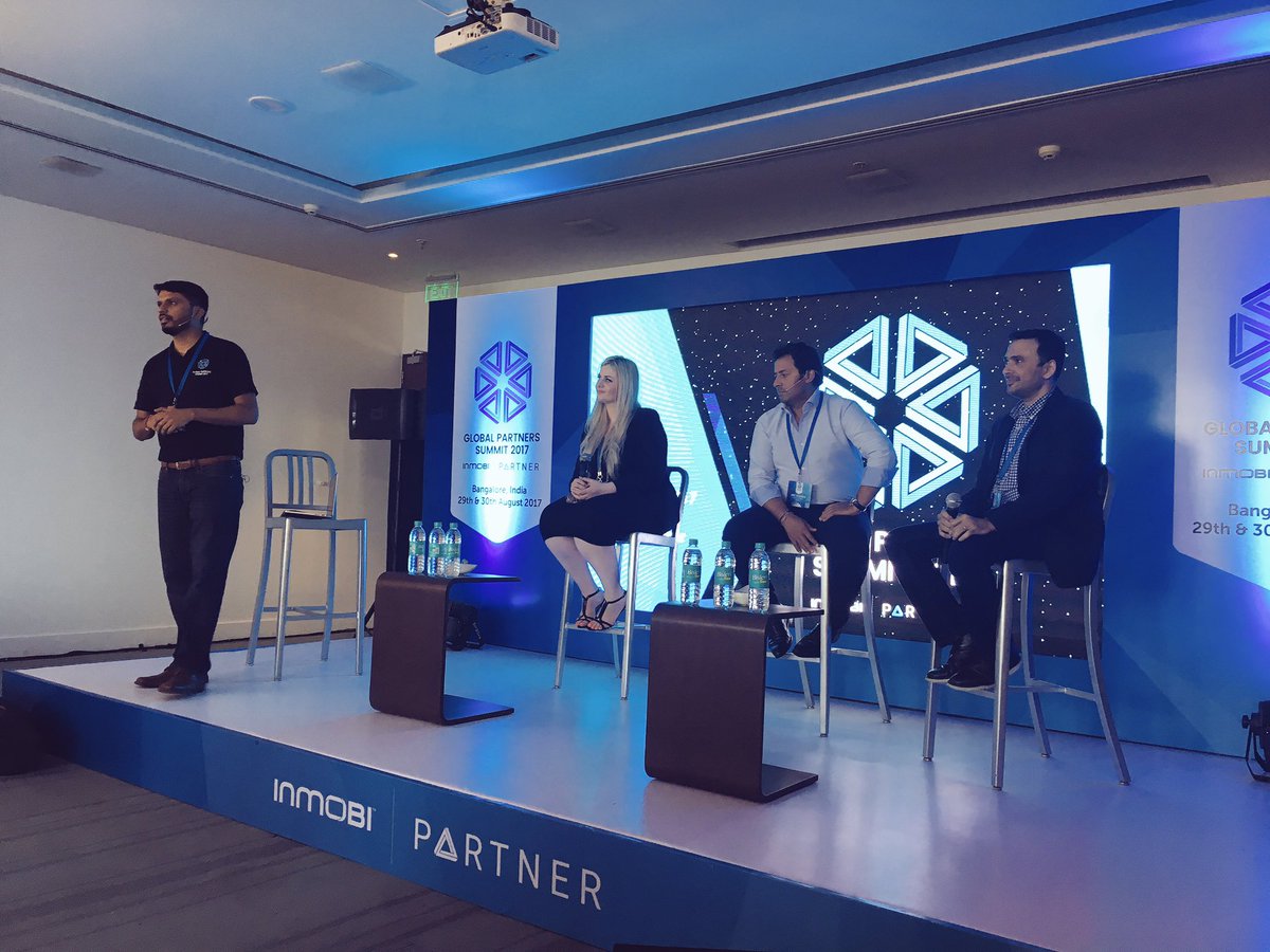 InMobi's tweet photo. Meet our panelists! With a session moderated by our very own @saytonsays from InMobi #InMobiGPS2017 https://t.co/mhiS1DFMqx