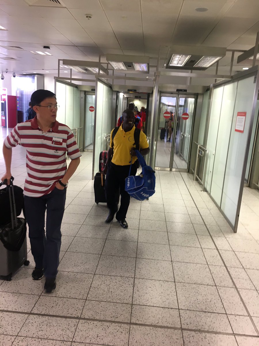 JasonRobertsFdn's tweet photo. Grenada homeless World Cup arrive in London on route to Oslo # jason roberts carribean # homeless World Cup @jrfcaribbean @JasonRoberts30 https://t.co/oKQwuaTiJC