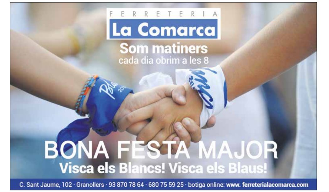 ferrlacomarca's tweet photo. Setmana FestaMajor #Granollers Nosaltres,com sempre,tots els dies oberts (excepte Divendres festa local) Bona Festa amb #enteniment 😉 https://t.co/lQe96Ho7Yy