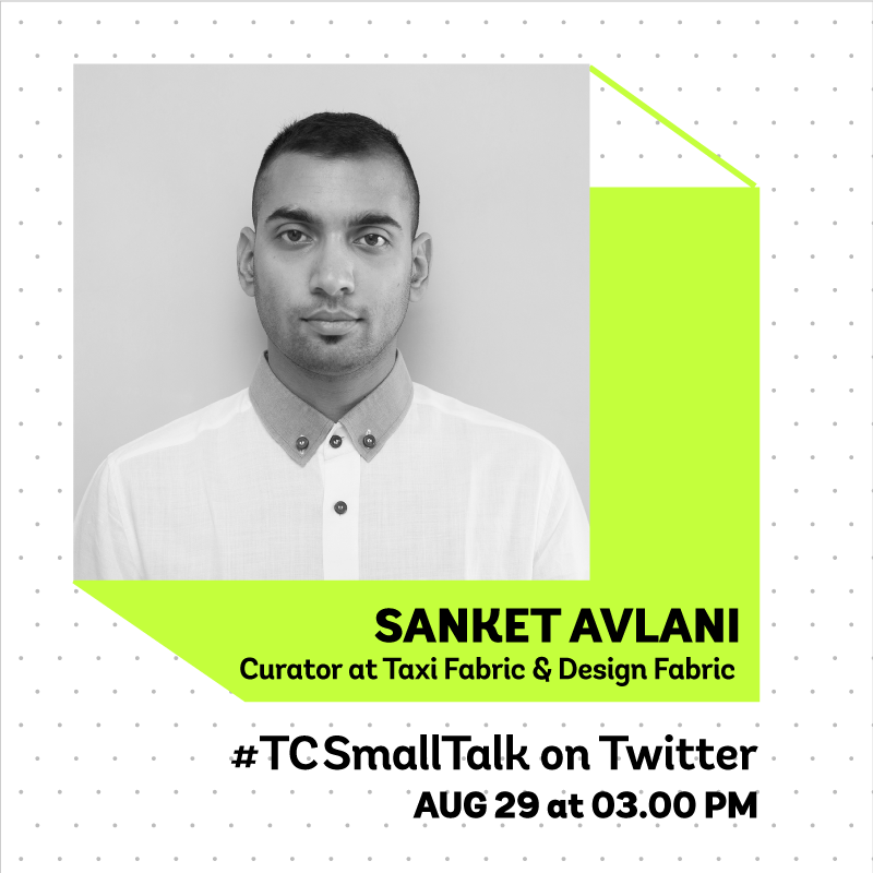 coalitionindia's tweet photo. Today on #TCSmallTalk we have Creative Director, @agoodfeelingco and of @TaxiFabric fame, @sanketavlani! https://t.co/JOs5nvsaNJ