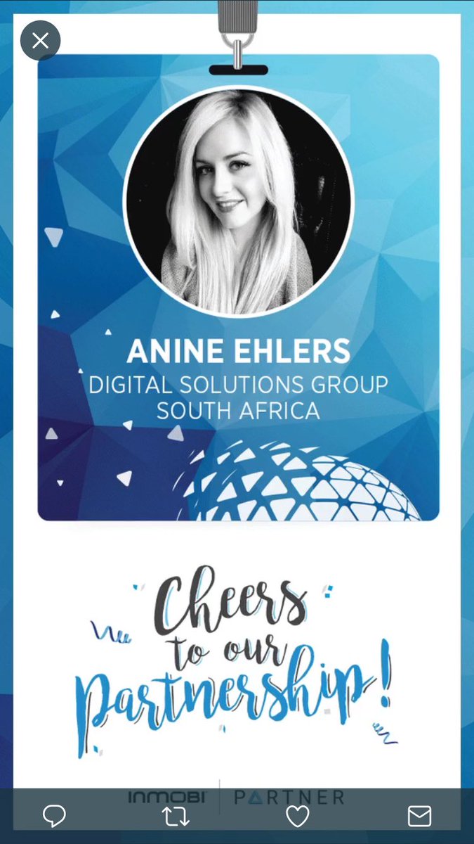 InMobi's tweet photo. @saytonsays @EricAderdor @DSGLimited Anine Ehlers from @DSGLimited is going to share her perspectives from Africa and how media buying happens there. #InMobiGPS2017 https://t.co/SA6cUa6t7Q