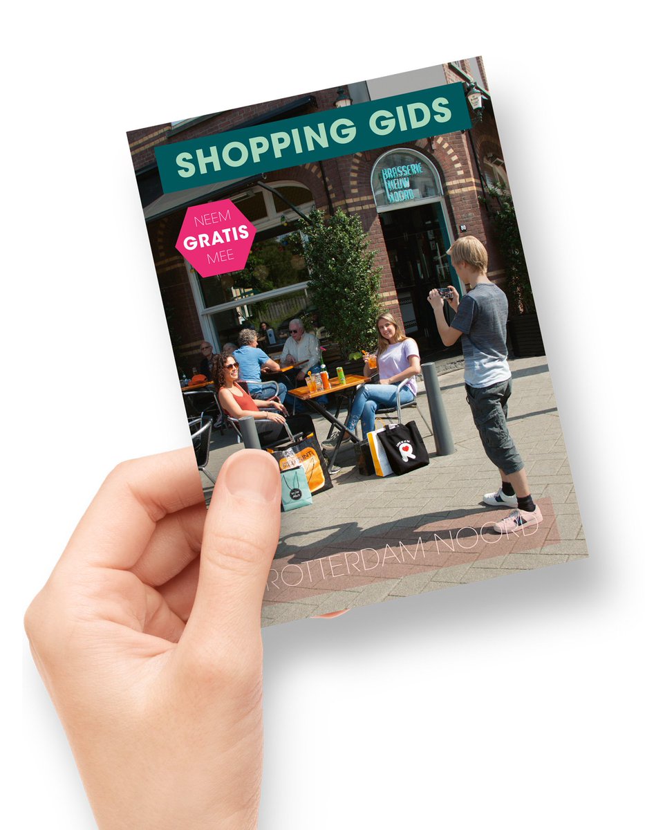De Nieuwe Shopping gids Rotterdam Noord lanceert vanavond bij Brasserie Nieuw Noord. Vanaf morgen gratis verkrijgbaar bij de deelnemers!