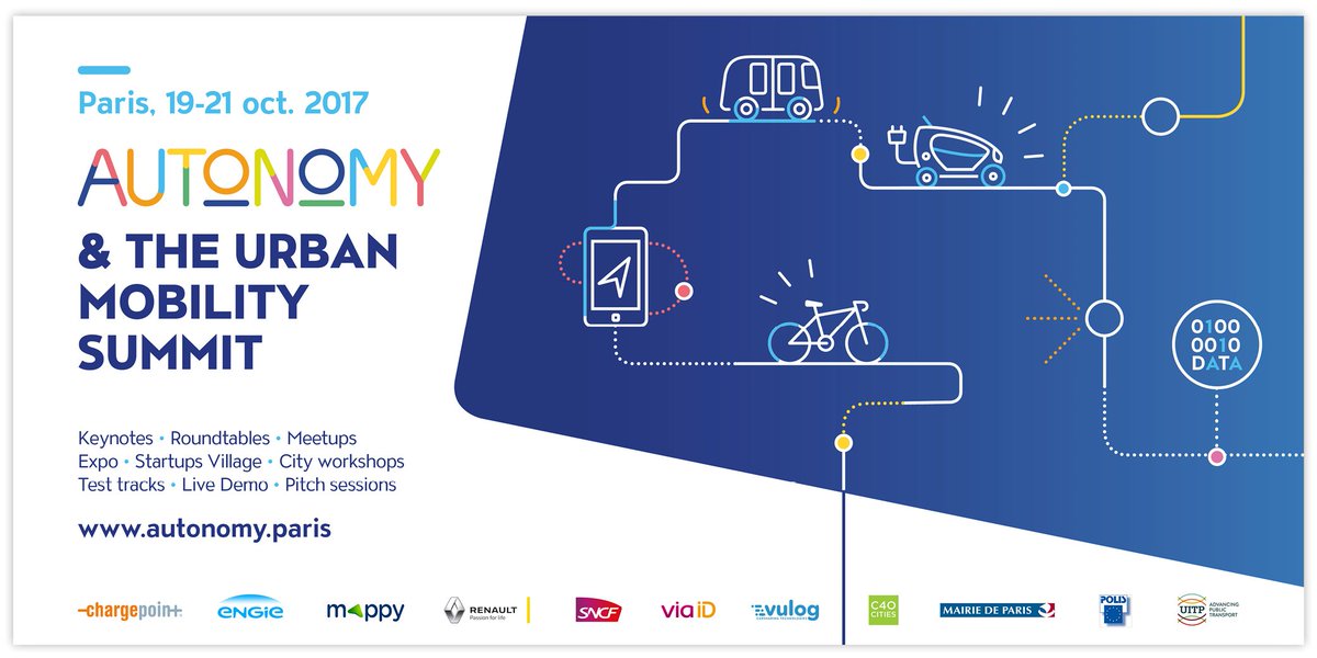AUTONOMY's tweet photo. The international event on the future of urban mobility will take place in Paris, 19-21 October. Learn more https://t.co/pe7qcTIIul https://t.co/UIOkRkCqss
