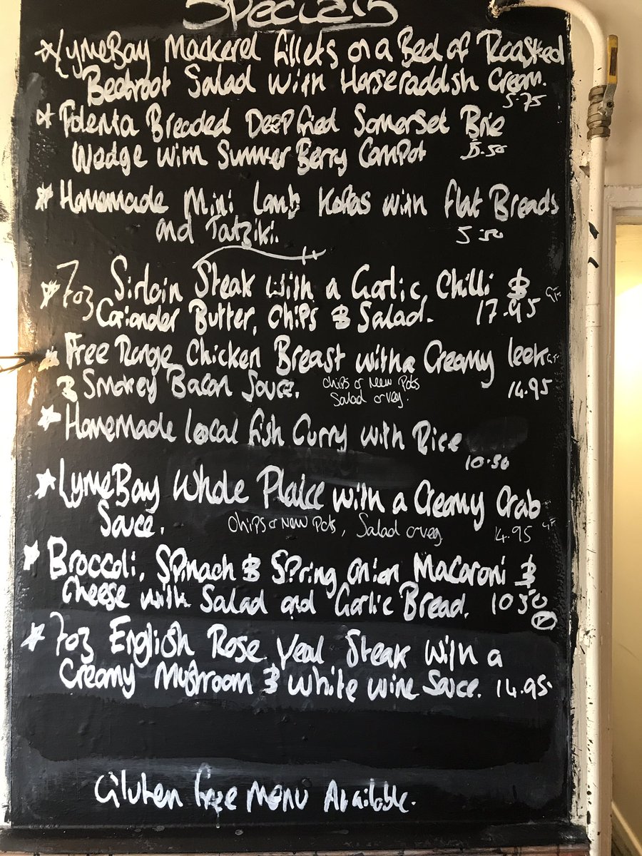 Lyme in all its sunshiny glory, try one of our specials if your in town today