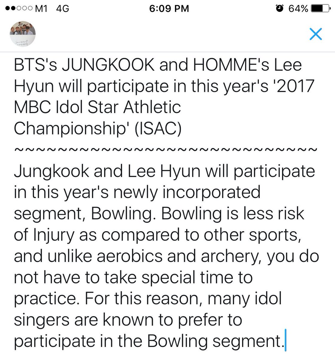 V_Min_Kook8181's tweet photo. #๋ฐฉํ์๋
๋จ #BTS #JUNGKOOKโข#HOMME Lee Hyun to participate in ๐ณMatch for #2017ISAC
๐ฉ๐ปโ๐ป๐ก/๐ญComment&Share w @BTS_twt tagged>https://t.co/bA2sdypTqN https://t.co/UA4mdEI1gh