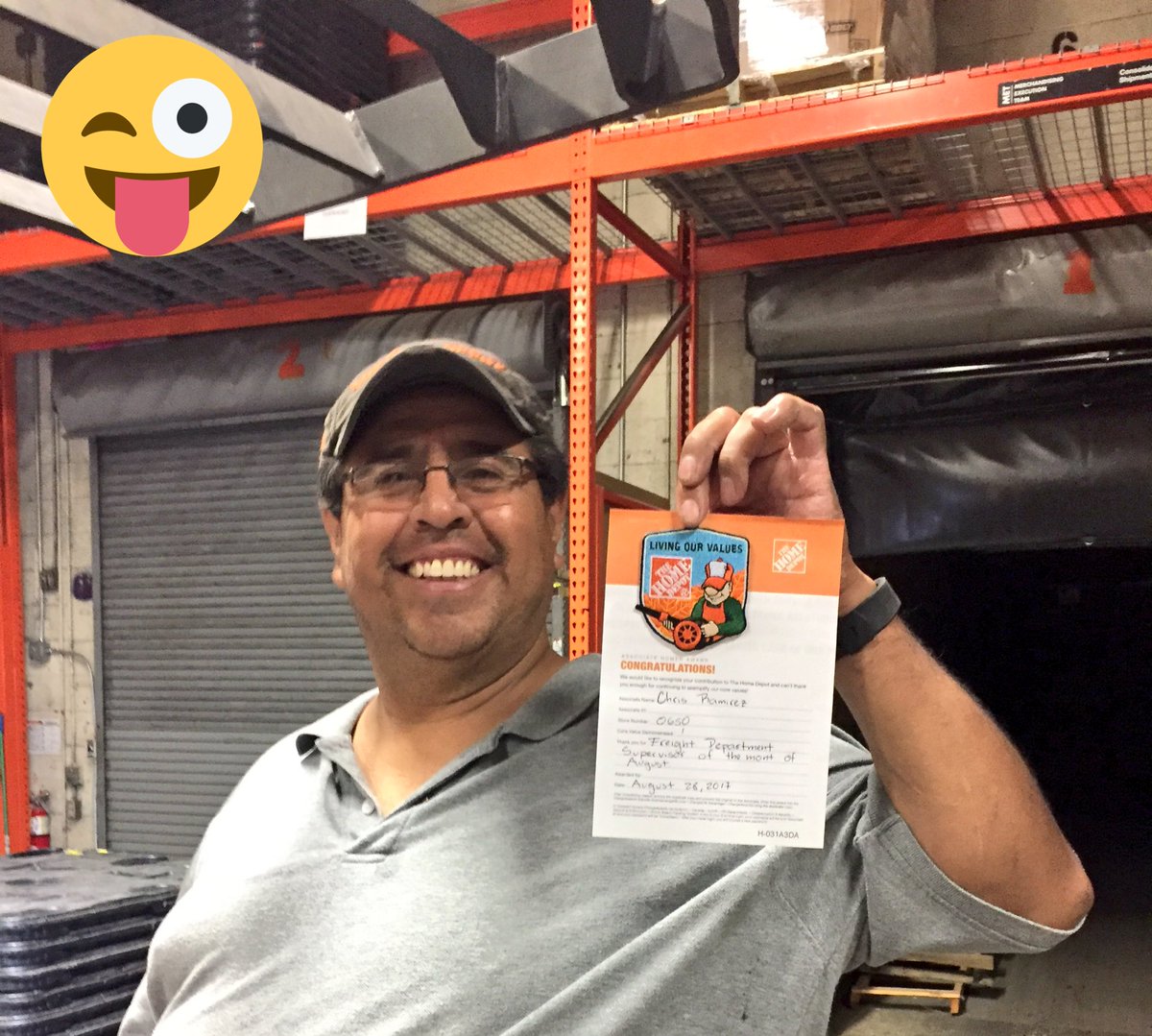 YourSafetyIs1st's tweet photo. Celebrating Cris Ramirez (D38) selected DS of the Month well deserved @steveknott020 @DanielleDolina @WillHomeDepot @rossiroad @CozyJerry https://t.co/aju064jF7w