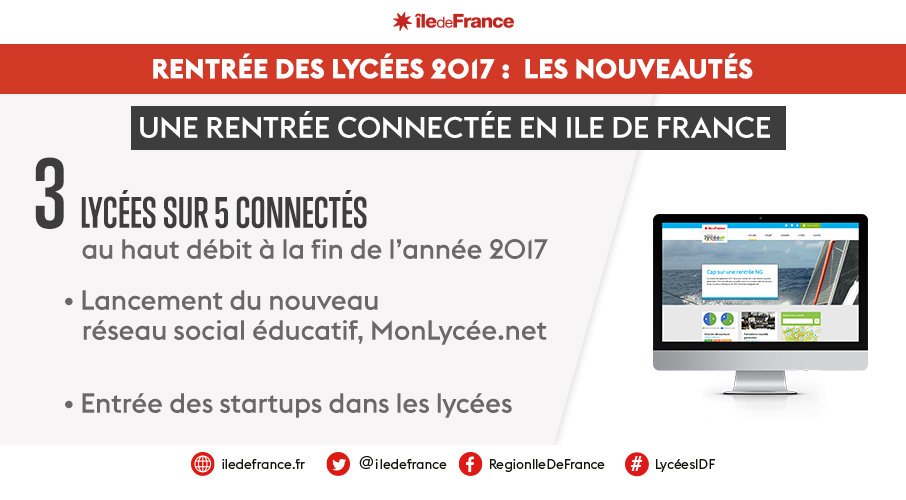 iledefrance's tweet photo. #THD, nouveau réseau social éducatif… La rentrée 2017 sera connectée dans les #LycéesIDF ⤵ https://t.co/UfOP7CCoL2