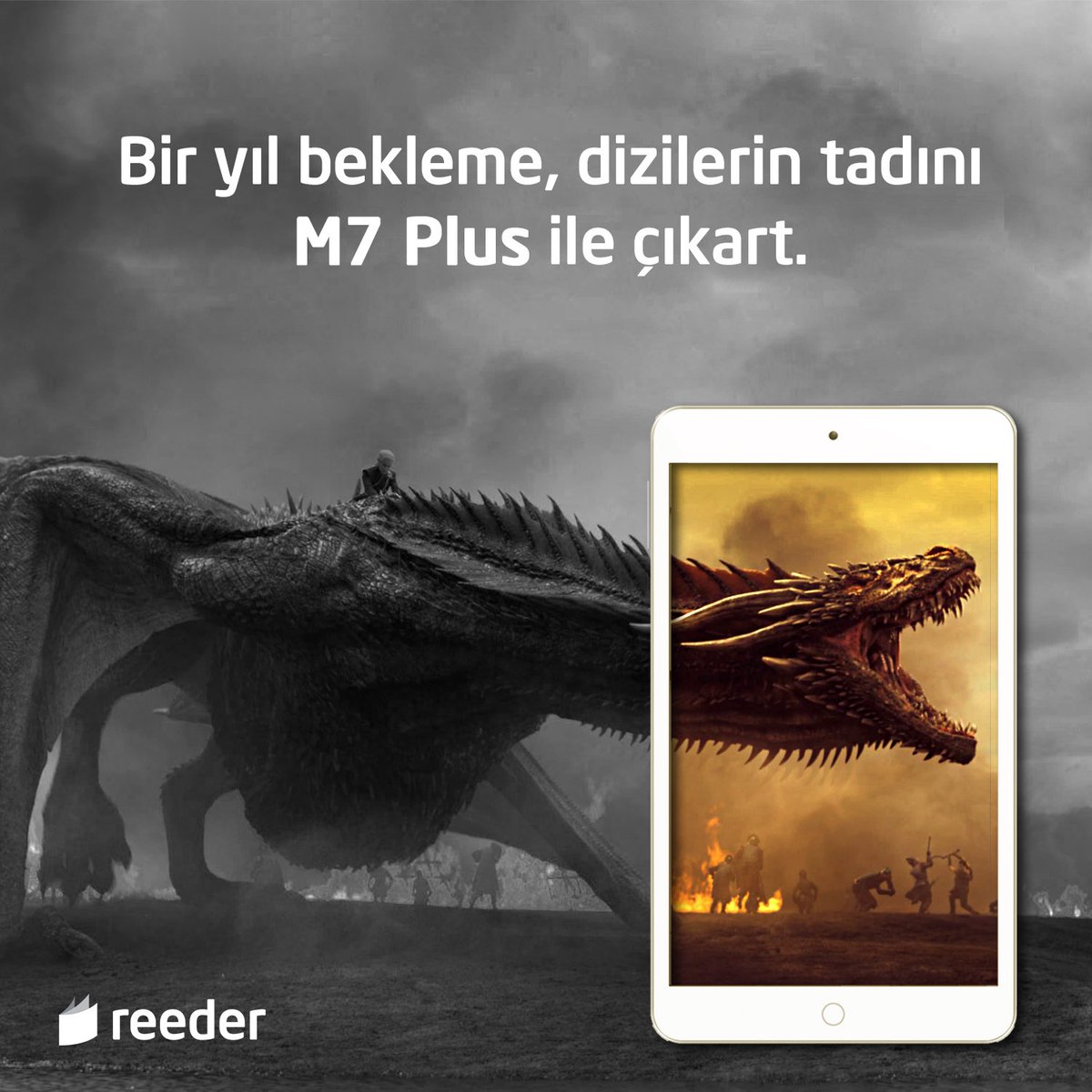 reederebr's tweet photo. Kış geldi!
Dizilerin tadını M7 Plus tablet ile çıkart, bir yıl bir gün gibi geçsin.
#GoTS7Finale #m7plus #reeder https://t.co/SKGSJbXvJQ