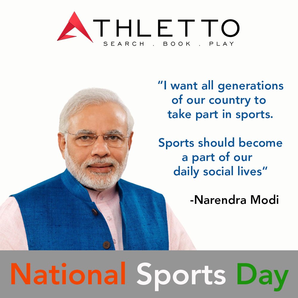 Athletto's tweet photo. Let's start a movement to play sports daily and remain physically, mentally, emotionally and spiritually fit
#NationalSportsDay #startups https://t.co/EewmSmY8DH