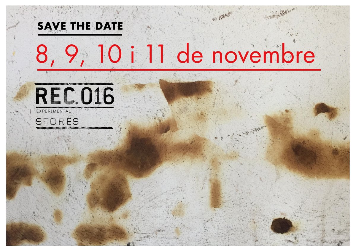 Ja som aquí! Tornem amb les piles més que carregades i amb moltes ganes d'explicar-vos les novetats del #Rec016! rec0.com